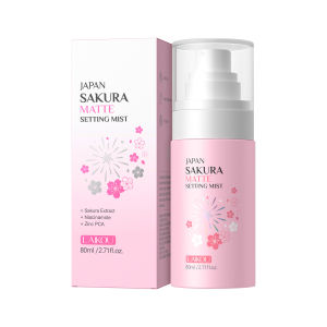 Xịt Định Trang LAIKOU Nhật Bản Sakura Kiềm Dầu 80ml | Giữ Lớp Trang Điểm Lâu Trôi | Kiểm Soát Dầu & Làm Mờ Lỗ Chân Lông | Không Bết Dính