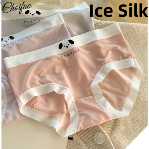 ChoiFoo กางเกงในสีลูกกวาดหวานน่ารักกางเกงในสัตว์เลี้ยงชุดชั้นในของสาวๆใหม่ไร้รอยต่อกางเกงในกลางเอวเป้าผ้าฝ้ายข้อสรุปการต้านเชื้อแบคทีเรีย Celana Dalam Bahan Sutra น้ำแข็งฤดูร้อน