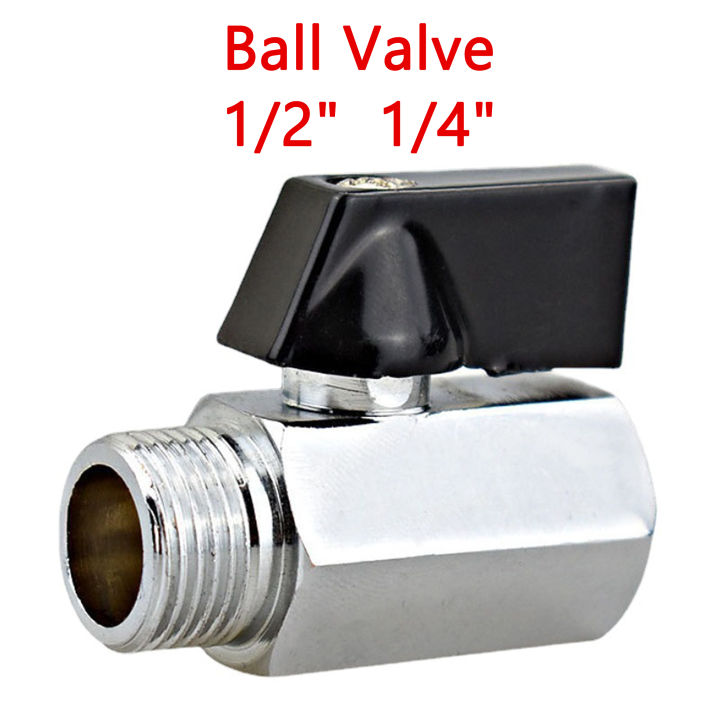 High Quality Mini Brass Ball Valve 1/2" 1/4" Cock Stopcock Male Female