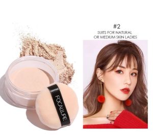 FEMME || [BEST SELLER] FA15 - FOCALLURE Super Fine Loose Powder - Setting Powder 3 Colours Bedak Tabur Waterproof Lose Powder Oil Control