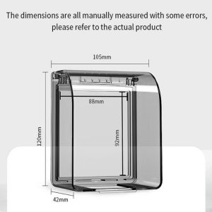 Double Socket Switch Protector Self-adhesive 86 Type Single/Double Waterproof Electric Plug Cover Child Safety Box Waterproof Splash Box