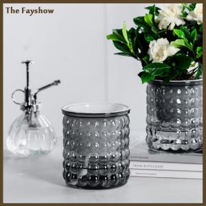 [The Fayshow] Mini Self Watering Flower Pot Fish Tank Transparent Plastic Plant Pots Self Watering Planter Pot Vase For Home Decoration