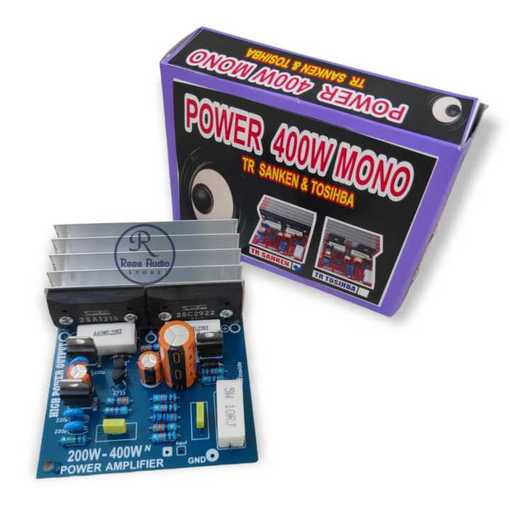 Driver power 400 watt mono + Transistor Final SANKEN 2SA1216 / 2SC2922