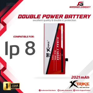 XTRIKE Baterai Double Power Original Apple Iphone 8 8G Batre Batrai HP Handphone Ori Battery