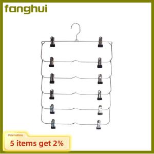 fanghui 6-Tier váy quần short treo tiết kiệm không gian không có trượt lưu trữ kim loại Váy Giá