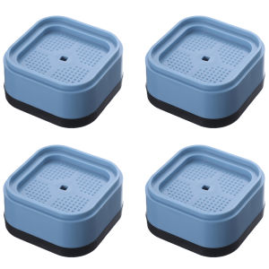 4pcs Washing Machine Foot Pads / Non Slip Shock and Noise Cancelling Mat for Washer / Universal Furniture Lifting Foot Base Stabilizer Mat