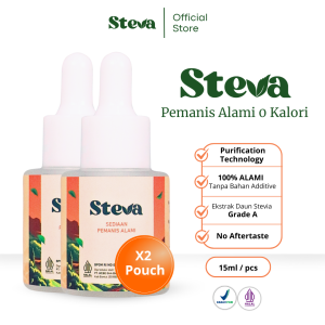 Promo 2 Pcs STEVA – Gula Stevia untuk Diabetes dari Daun Stevia Rebaudiana Grade A