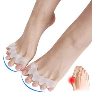 1 Pair Five Toes Separator Spreader Bunion Corrector Foot Care Hallux Valgus tool