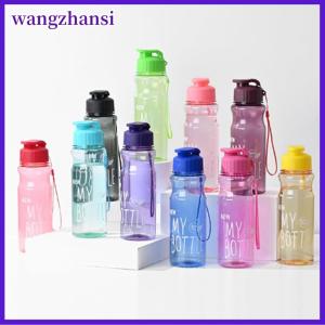 wangzhansi Công suất lớn cốc nước thể thao màu trong suốt vật nuôi lật trên cốc nước lạnh chai nước không gian cốc nước bằng nhựa