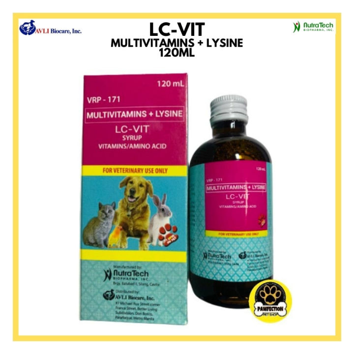 LC Vit Multivitamins Syrup for dogs and cats (120ml)