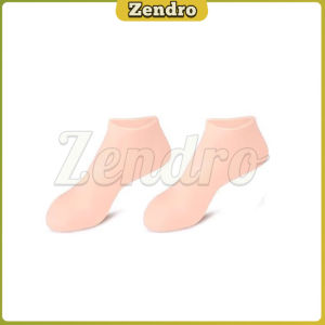 ZEO Silicone Moisturizing Gel Heel Socks Foot Care Socks Soft and Comfortable