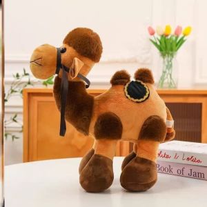 PLNBFG 30cm Plush Camel Toy With Saddle Desert Travel Simulation Stuffed Animal Soft Double Hump Soft Travel Hump Home