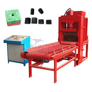 New Coal Charcoal Briquette Making Machine Biomass Charcoal Hydraulic Press Machines Palm Leaves Charcoal Briquetting Machine