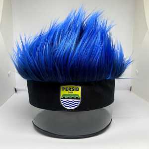 Topi Rambut Palsu Pria Dewasa Tim Kesayangan Liga Indonesia/Wig Cosplay/Topi Rambut Palsu