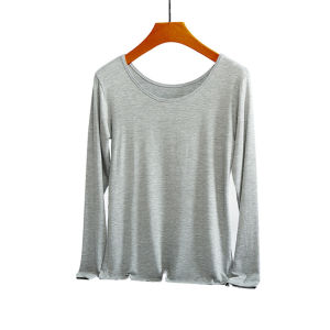 WATERMELON Women Long Sleeve Scoop Neck Basic Solid Slim Fit Tee T-Shirt Top FXN 2021