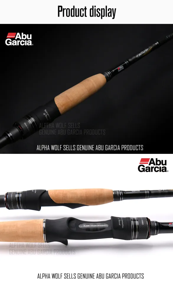 Abu Garcia Hornet Stinger Vanguard Carbon Fishing Rod 1.98-2.43m FUJI Guide  Rings Reel Seat M/ML Power Fast Spinning Casting Rod