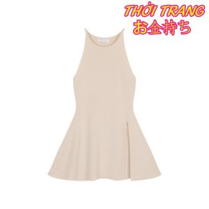 Áo Hai Dây Dệt Kim Dáng Ôm Xẻ Tà Thời Trang Mùa Hè Cho Nữ 405