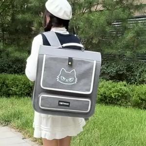 FoldableCarrier Backpack Breathable Large Capacity Travel Bag with Front Pocket Outdoor Carrier for Cats and Small Dogs