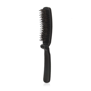 Travel Friendly Folding Hair Brush with Nylon and Boar Bristles for Gentle Detangling Suitable for Men and Women