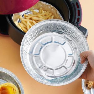 Satu Pak 50pcs Kertas Alas Baking Air Fryer Kertas Penyerap Minyak Anti Lengket Sekali Pakai Serbaguna