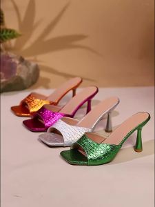 [Free Shipping] Womens Single-Strap Sandals 2025 Summer New Korean Style Thick-Soled Wedge Heel Peep-Toe High-Heel Roman Sandals for Women