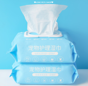 Khăn ướt kháng khuẩn vệ sinh cho Chó Mèo (mẫu mới) - Love pets shop