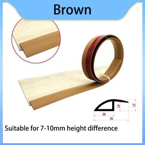 แผ่นพีวีซีมีกาวในตัวป้องกันพรมเช็ดเท้าแบนแถบปุ่มกด3 ~ 10มม. ติดพื้นตะเข็บธรณีประตูตกแต่งบ้าน