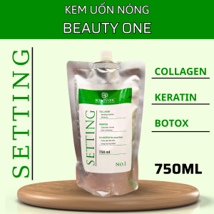 Kem Uốn Tóc Nóng BEAUTY ONE 750ml Giúp tạo các lọn tóc xoăn tự nhiên bồng bềnh hoặc cá tính tùy theo yêu cầu.