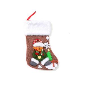 Christmas Stockings Lovely Candy Gift Bag Cartoon Christmas Hanging Socks Christmas Socks For Tree Fireplaces Decoration