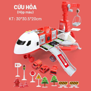 Máy bay đồ chơi cho bé trai biến hình cỡ lớn hiệu ứng âm thanh ánh sáng đa chức năng
