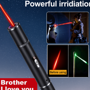 High-Intensity Laser Pointer Usb Rechargeable Green/Red Laser Pointers Laser Flashlight
