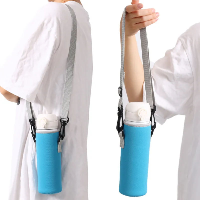 Water Bottle Shoulder Bag Cup Pouch Large Water Cup Carrier Bag