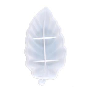 Hình lá khay khuôn thủ công Khay Trà Hộp sắp xếp đồ món ăn khuôn silicon khay Coaster khuôn nhựa khuôn khay đựng phục vụ