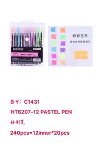 12 Color Highlighters & Markers Flash Pen Metal Pen Fluorescent Pen