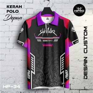 KAOS JERSEY MOTIF RACING DESAIN CUSTOM BISA SATUAN BEAS REQUEST UBAH NAMA NOMOR SPONSOR SESUAI KEINGINAN HP-34