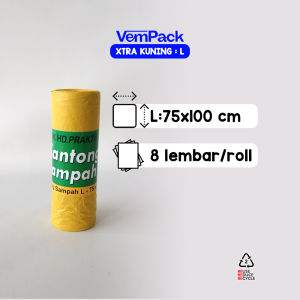 Kantong Sampah Plastik X-TRA / Trash Bag Kuning / Kantong Sampah Medis Tebal Tidak Mudah Sobek Murah