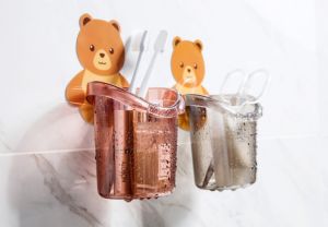 เซ็ตสุดคุ้ม! 5ตัว/แพ็ค ที่ใส่แปรงสีฟันติดผนังไม่ต้องเจาะกำแพง *กาวเหนียวแน่นติดทน* (พร้อมส่ง!)