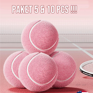 SET 10 Bola Tennis Pink PREMIUM | Bola Tenis Ball Kualitas Tinggi Tahan Lama Cocok Untuk Pemula dan Professional