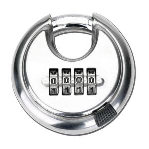 4 Digits Combination Padlocks Stainless Steel 304 Rustproof Keyless Security Lock For Outdoor Cabinets Toolboxes
