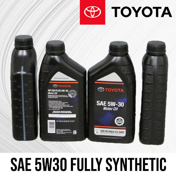 Toyota Motor Oil SN 5W30 ILSAC-GF5 Fully Synthetic - 1 Quart / 946mL ...