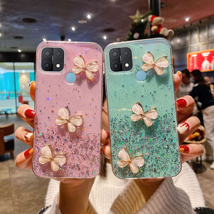 เคสโทรศัพท์Vivo V29 5G เงาผีเสื้อตกแต่งเลื่อมออกแบบนุ่มเคส Vivo V29 5G ฝาครอบโทรศัพท์