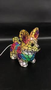 Usb 3D Resin Animal Led Table Lamp Bedside Creative Desk Decorative Cat Shaped Dog Night Light Ornament Art Deco Warm With Port Lighted Tabletop Atmosphere Bedroom Lamps Colorful