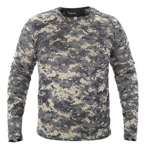 Mens T-ShirtsQuick Drying Camouflage Long Sleeve For Men Outdoor Breathable And Comfortable T Shirt Hunting Suit Hiking And Camping Suit
