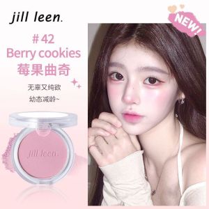 JILL LEEN单色柔雾腮红 Soft Mist Blush Matte Natural Brightening Contour Highlighter Purple Peach Makeup🎋0928