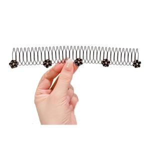 หวีตกแต่งกิ๊บหนีบผมล่องหนแบบยืดได้ดอกไม้เครื่องประดับผมที่หนีบผมมองไม่เห็น