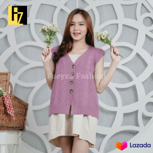 Rompi Wanita Korean Style: Vest Rajut Terbaru & Kekinian