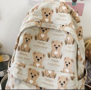 ส่งทันที กระเป๋าเป้ผู้หญิงกระเป๋าเป้ผ้าใบความจุขนาดใหญ่รุ่นลิมิเต็ด8055