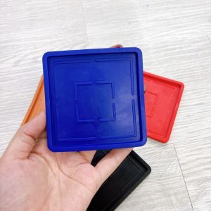 Combo 10 Đế Lót Ly Vuông Nhựa Dẻo RICO Cao Cấp 9cm tiện lợi đế nhựa lót ly vuông - gia dụng Nari