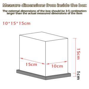 Popmart Transparent Acrylic Display For The Monsters  - I Found You Popmart Figurine Labubu Zimomo for Shoes Sneakers Jewelry Collectibles 手办展示盒收纳