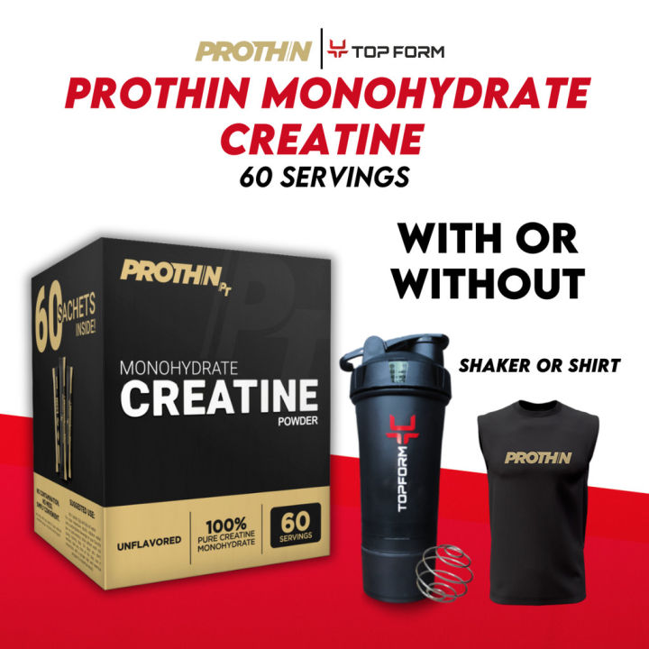 Prothin Philippines Prothin Monohydrate Creatine Powder 60 Servings | Lazada PH